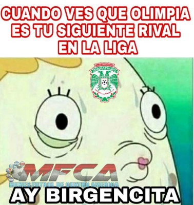 Los terribles memes que dejó la goleada de Olimpia a Plaza Amador