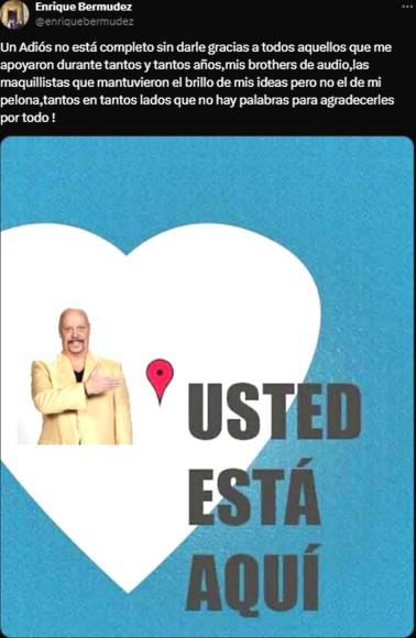 El motivo por el que ‘Perro’ Bermúdez anunció su salida de Televisa tras 50 años y advierte: “Eso nunca lo verás”