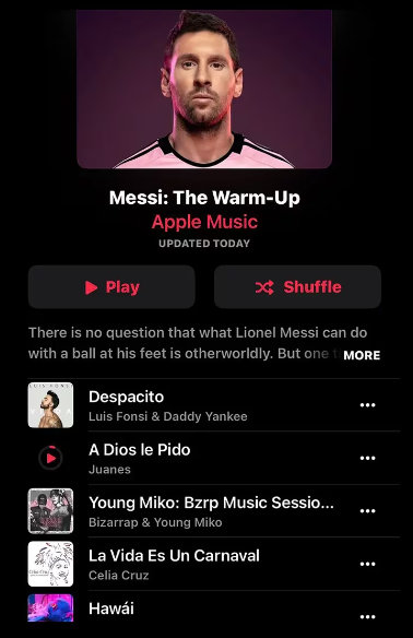Las canciones favoritas de Messi: revelaron el playlist del argentino previo al arranque de la MLS 2024