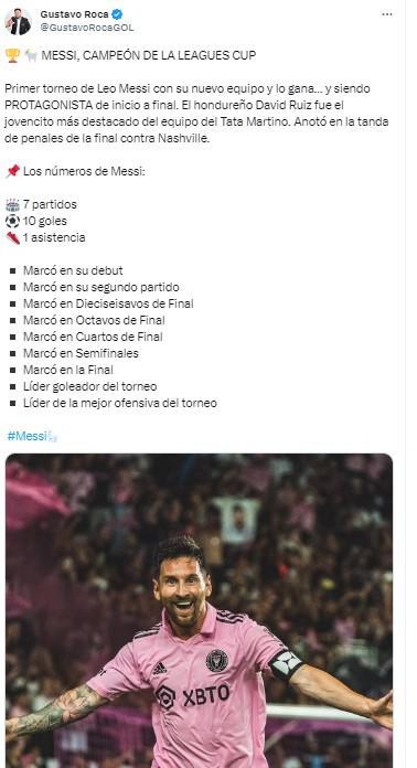 “Un hondureño es campeón con Messi”, “Un penal con categoría”: Los tremendos elogios a David Ruiz tras quedar campeón con Inter Miami