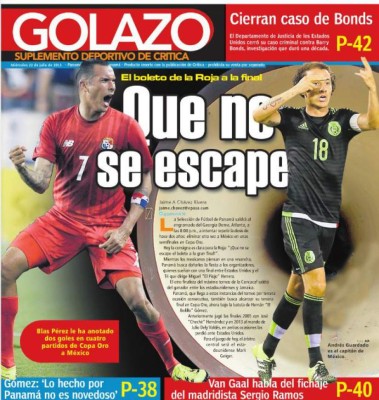Prensa panameña, atrevida previo a juego contra México