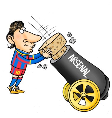 Las Mejores Caricaturas de Lionel Messi por Garabatos.