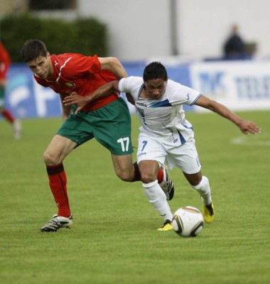 El 11 que utilizó Honduras en el amistoso con Bielorrusia en 2010 previo al Mundial de Sudáfrica