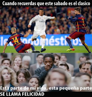 Destrozan a Cristiano en los memes previo al clásico Barcelona-Real Madrid