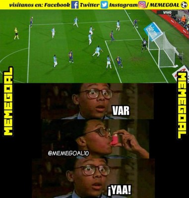 ¡Terribles! Los memes destrozan al Barcelona por un gol ilegal ante el Málaga