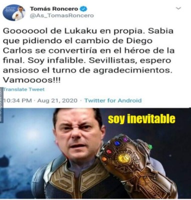 Los memes destrozan al Inter y Chicharito tras el nuevo título de Europa League del Sevilla