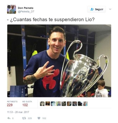 ¡Acribillan a Messi! El argentino es víctima de memes tras la sanción de FIFA