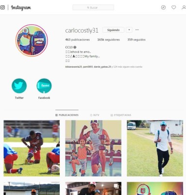 Los jugadores hondureños con más seguidores en Instagram