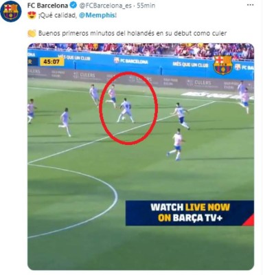 Usó mítico dorsal y festejó su primer gol: el enorme debut de Memphis Depay con el FC Barcelona