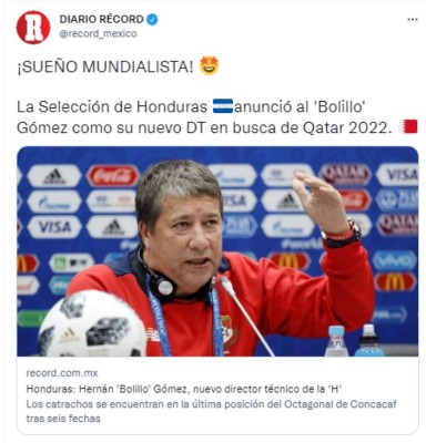 'Con casi misión imposible y confían enderezar el rumbo': La prensa internacional sobre la llegada del Bolillo Gómez a Honduras