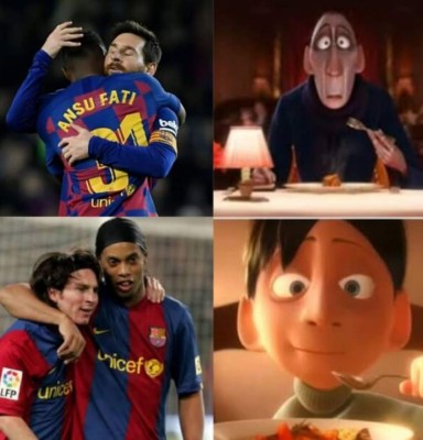 Ansu Fati y Messi, protagonistas de los memes tras el triunfo de Barcelona sobre Levante
