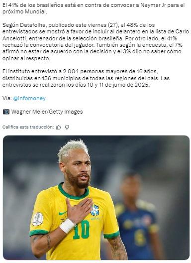Neymar recibe el golpe que nunca esperó de cara al Mundial 2026 con Brasil; Ancelotti tiene la última palabra