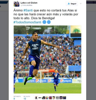 Compañeros, afición y periodistas muestran su apoyo a Santiago Vergara