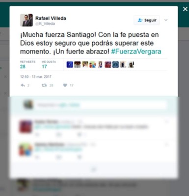 Compañeros, afición y periodistas muestran su apoyo a Santiago Vergara