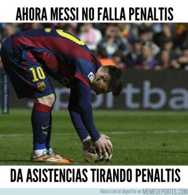 El penal de Messi genera divertidos Memes en el Barcelona-Celta