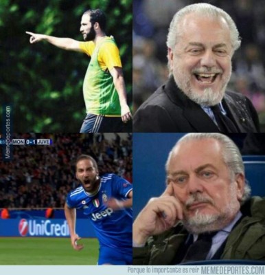 Los terribles memes contra Higuaín en el gane de la Juventus ante Mónaco