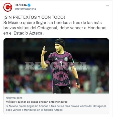 'El Tri va a sufrir y ya juegan sin miedo': Así calienta la prensa de México el duelo contra Honduras ¿Otro Aztecazo?&nbsp;&nbsp;&nbsp;