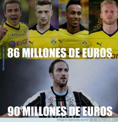 Los mejores memes del día con Gonzalo Higuaín como el gran protagonista