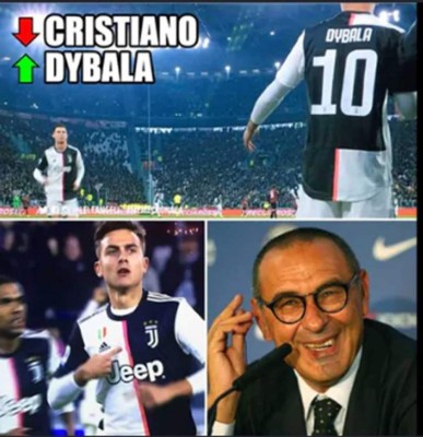 Las redes sociales se inundan de memes por la polémica de Cristiano Ronaldo y Sarri en la Juventus