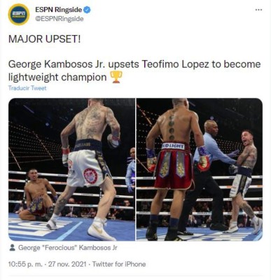 'La mayor decepción y sin clase': Así cataloga la prensa a Teófimo López tras perder ante Kambosos