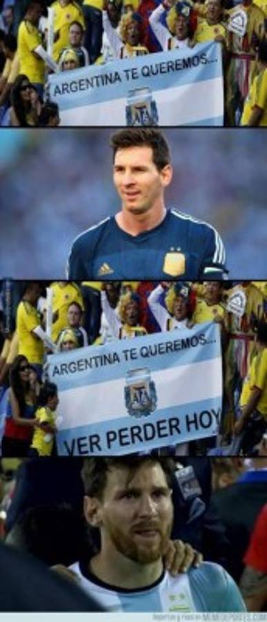 ¡Tremendos memes de la victoria de Messi y Argentina ante Colombia!