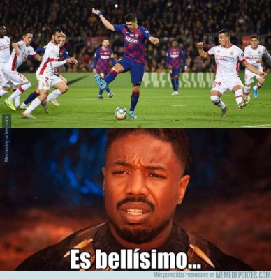 ¡Crueles! Messi y Suárez, protagonista de los memes tras la goleada del Barcelona al Mallorca