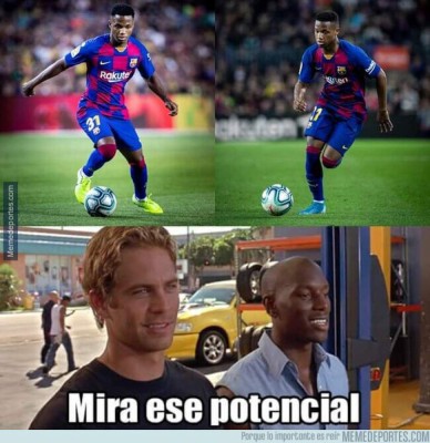 Messi y Ansu Fati, protagonistas de los memes tras el gane del Barcelona ante el Leganés
