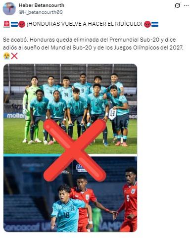Tremendo horror: señalan al culpable del papelón de Honduras en la Sub-20