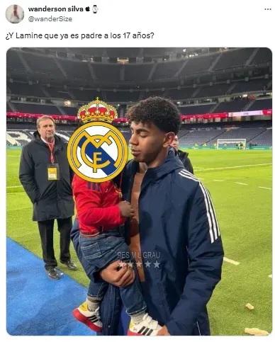 Lamine Yamal tiene su propio hijo: los divertidos memes contra Real Madrid por el título del Barcelona