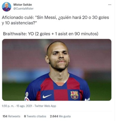 PSG quiere a Braithwaite: estallan las redes con divertidos memes tras el triunfo del Barcelona en LaLiga