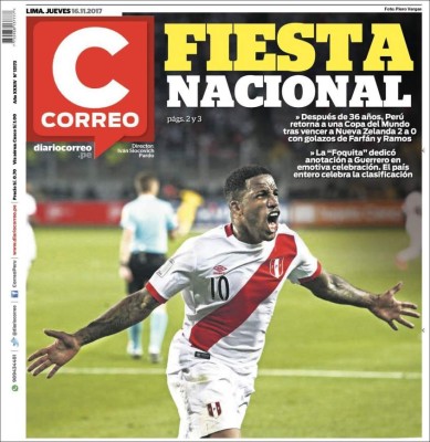 ¡PORTADAS EN PERÚ! 'Llanto de machos, tigre, volvimos y allá vamos Rusia'
