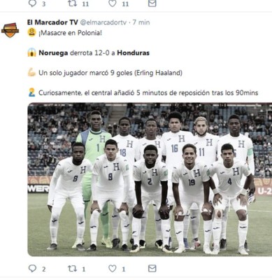 ¡Bochorno mundial! La prensa internacional habla del 12-0 de Noruega a Honduras