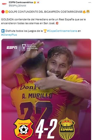 Herediano comió jamón catracho; dando pena: así reacciona la prensa por la caída de Real España en Costa Rica