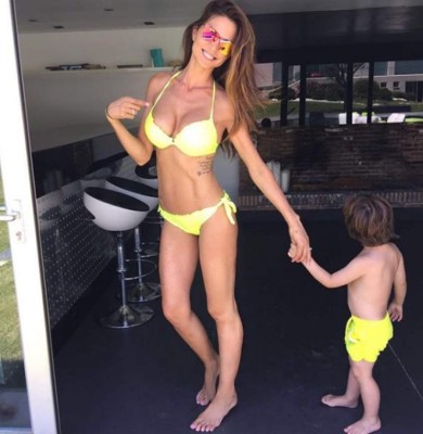 Romina Belluscio, la mujer del exmadridista Guti que es adicta al fitness