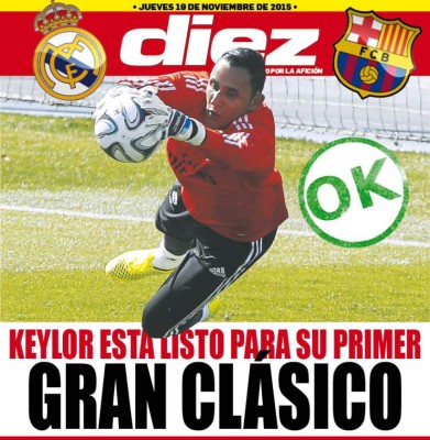 Portadas digitales de DIEZ de este jueves 19 de noviembre