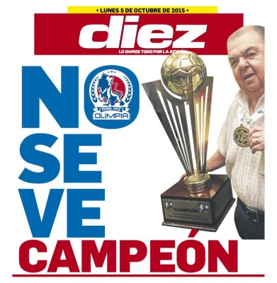 Las portadas digitales de DIEZ de este lunes 5 de octubre de 2015