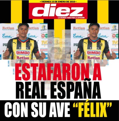 Las portadas digitales de DIEZ de este viernes 15 de enero de 2016