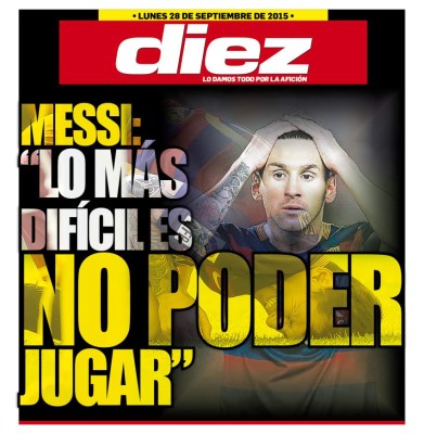 Las portaditas de DIEZ para este lunes 28 de septiembre