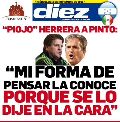 Portadas digitales de DIEZ del miércoles 11 de noviembre