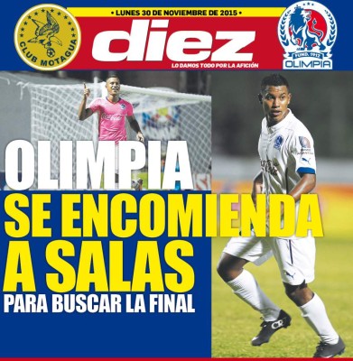Así vienen las portadas digitales de DIEZ para hoy lunes 30 de noviembre