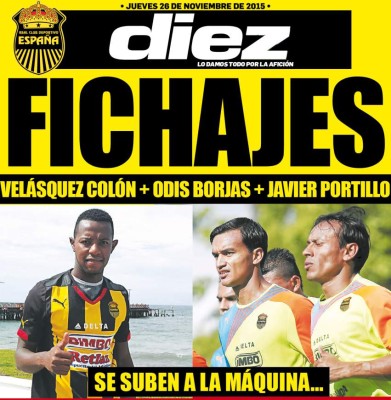 Las portaditas digitales de hoy jueves 26 de noviembre