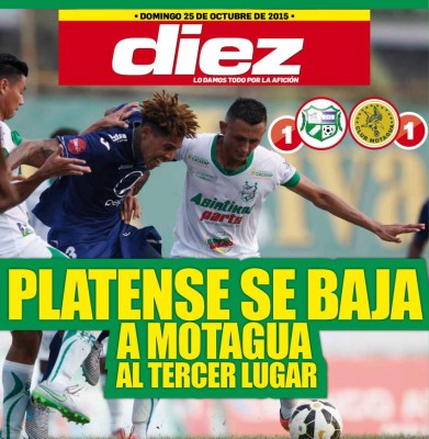 Las portadas digitales de DIEZ de este domingo 25 de octubre