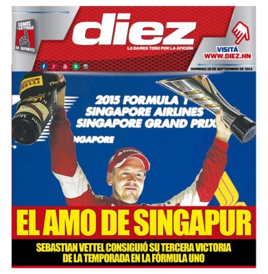 Las portadas digitales de este domingo 20 de septiembre de 2015 de DIEZ