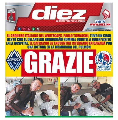 Las portadas digitales de DIEZ para este viernes 18 de septiembre