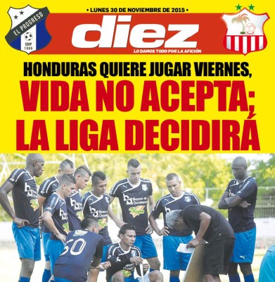 Así vienen las portadas digitales de DIEZ para hoy lunes 30 de noviembre