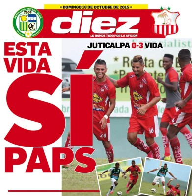 Portadas digitales de diario DIEZ del domingo 18 de octubre de 2015