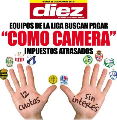 Las portadas digitales de DIEZ de hoy lunes 18 de enero