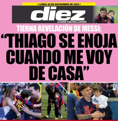 Así vienen las portadas digitales de DIEZ para hoy lunes 30 de noviembre