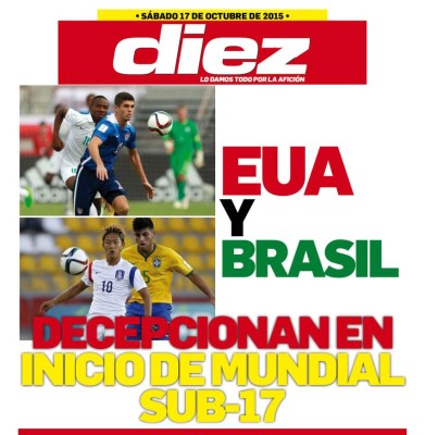 Las portadas digitales de diario DIEZ de este sábado 17 de abril de 2015
