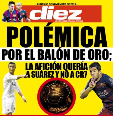 Así vienen las portadas digitales de DIEZ para hoy lunes 30 de noviembre